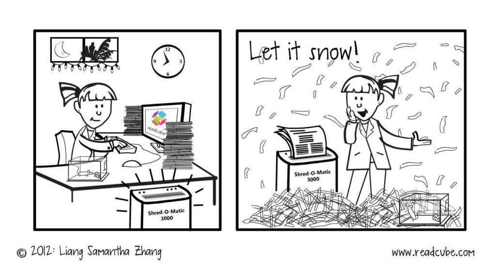 ReadCube Papers Holiday 2012 Cartoon