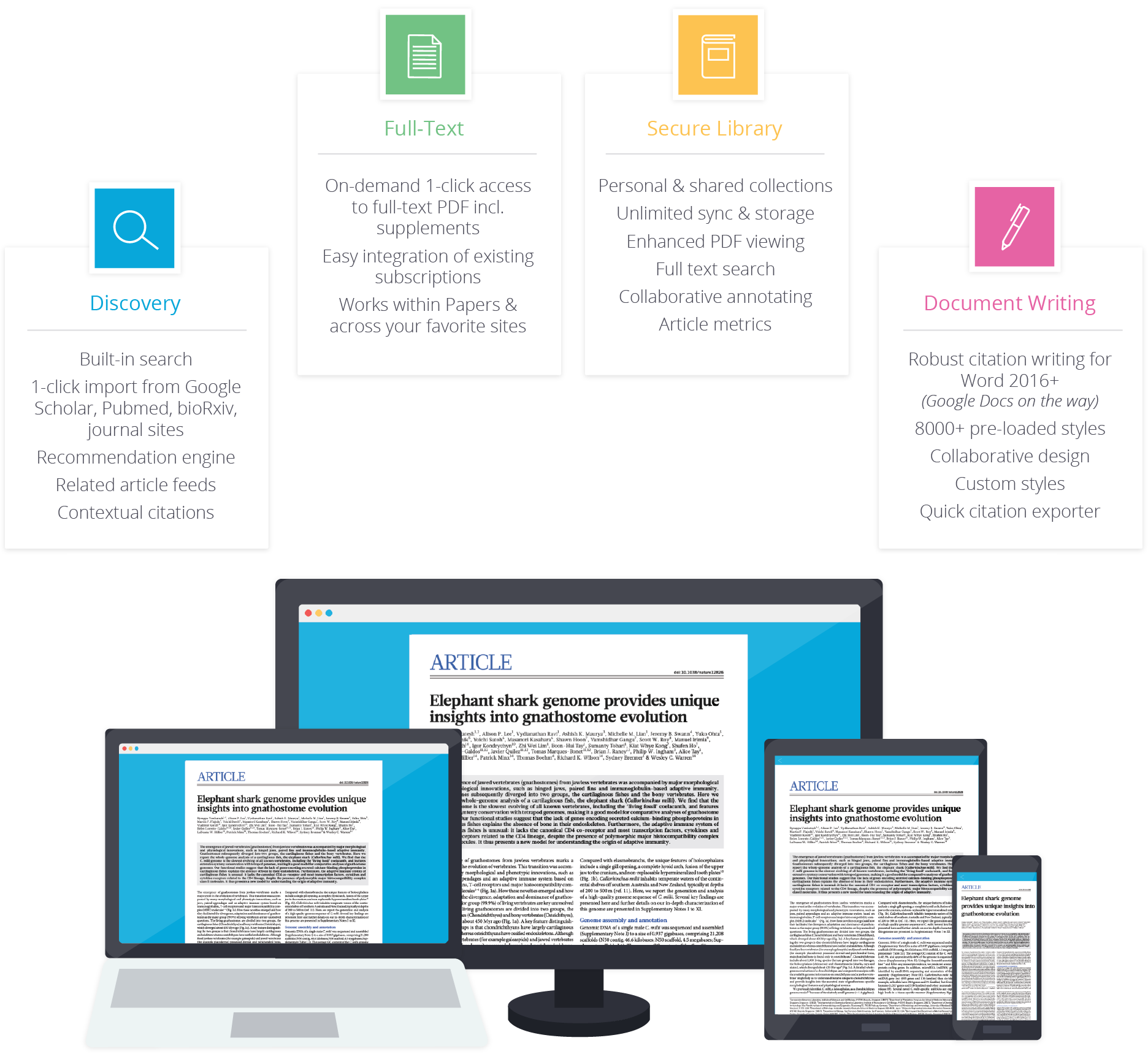Enterprise Features ReadCube Papers Enterprise Features