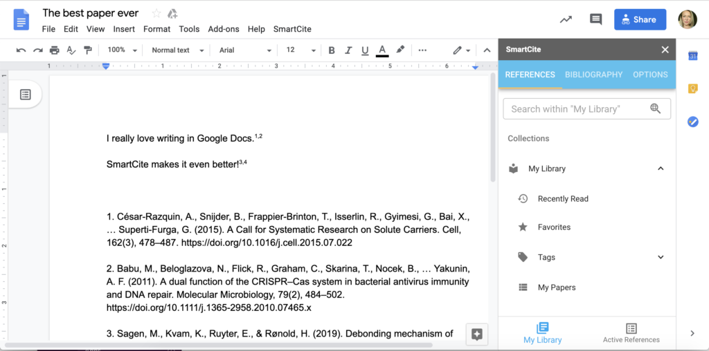 readcube papers google docs