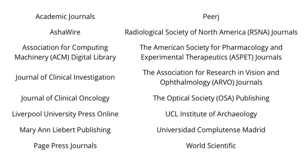 16 new publishers added to ReadCube Papers in December 2019