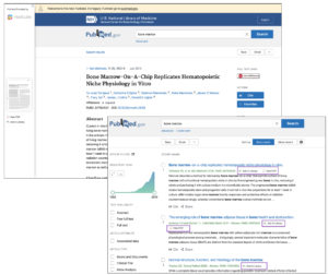 ReadCube Papers browser extension on Pubmed