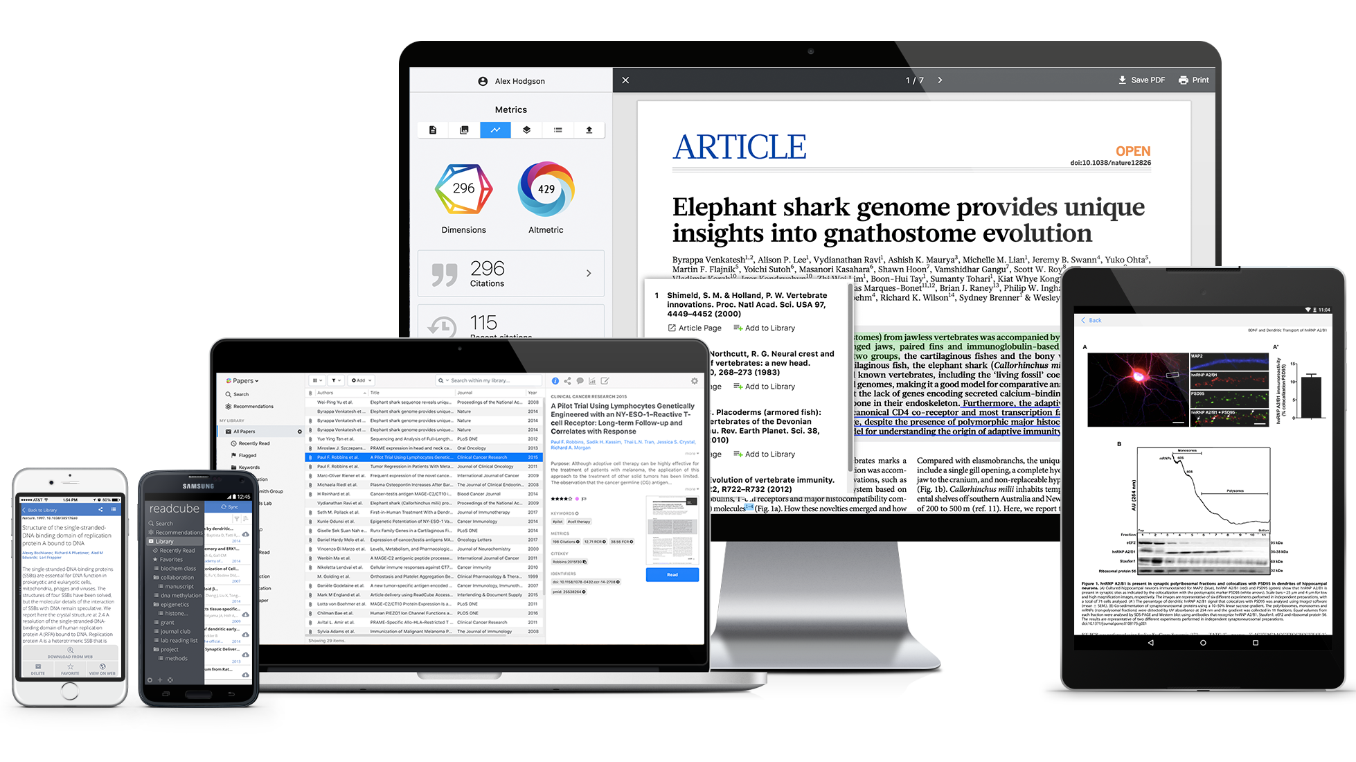 Responsive-Screen-Mockup-Pack-Papera Screen mockup of Papers Library across devices