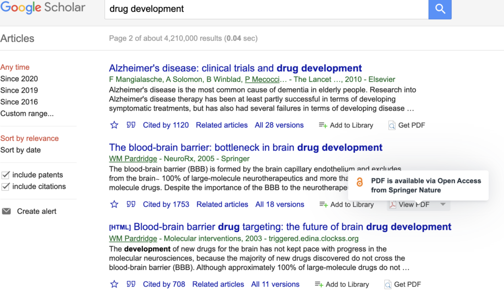 getftr on google scholar