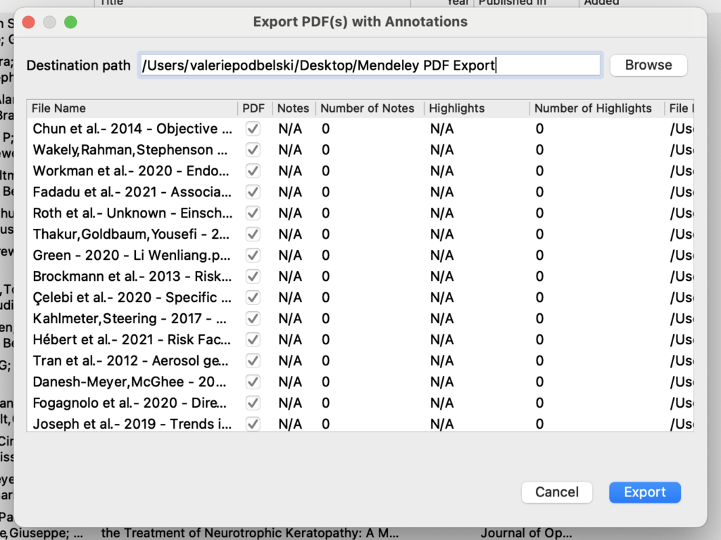 mendeley file save