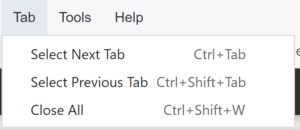 tab switching management