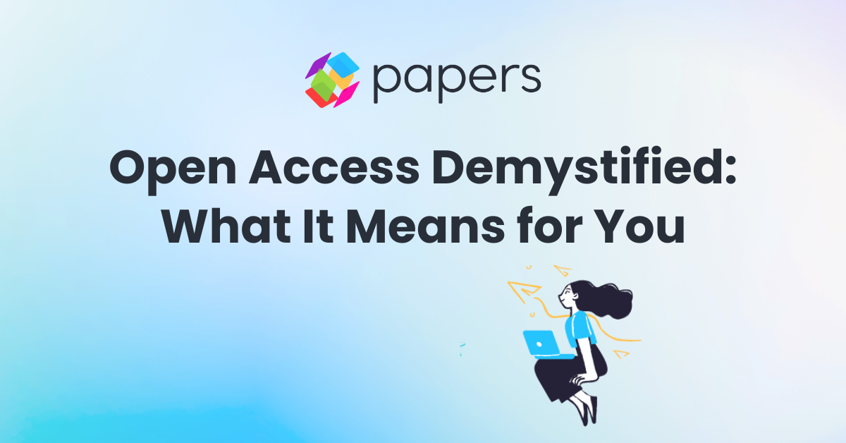 Open Access Demystified Blog Post Header